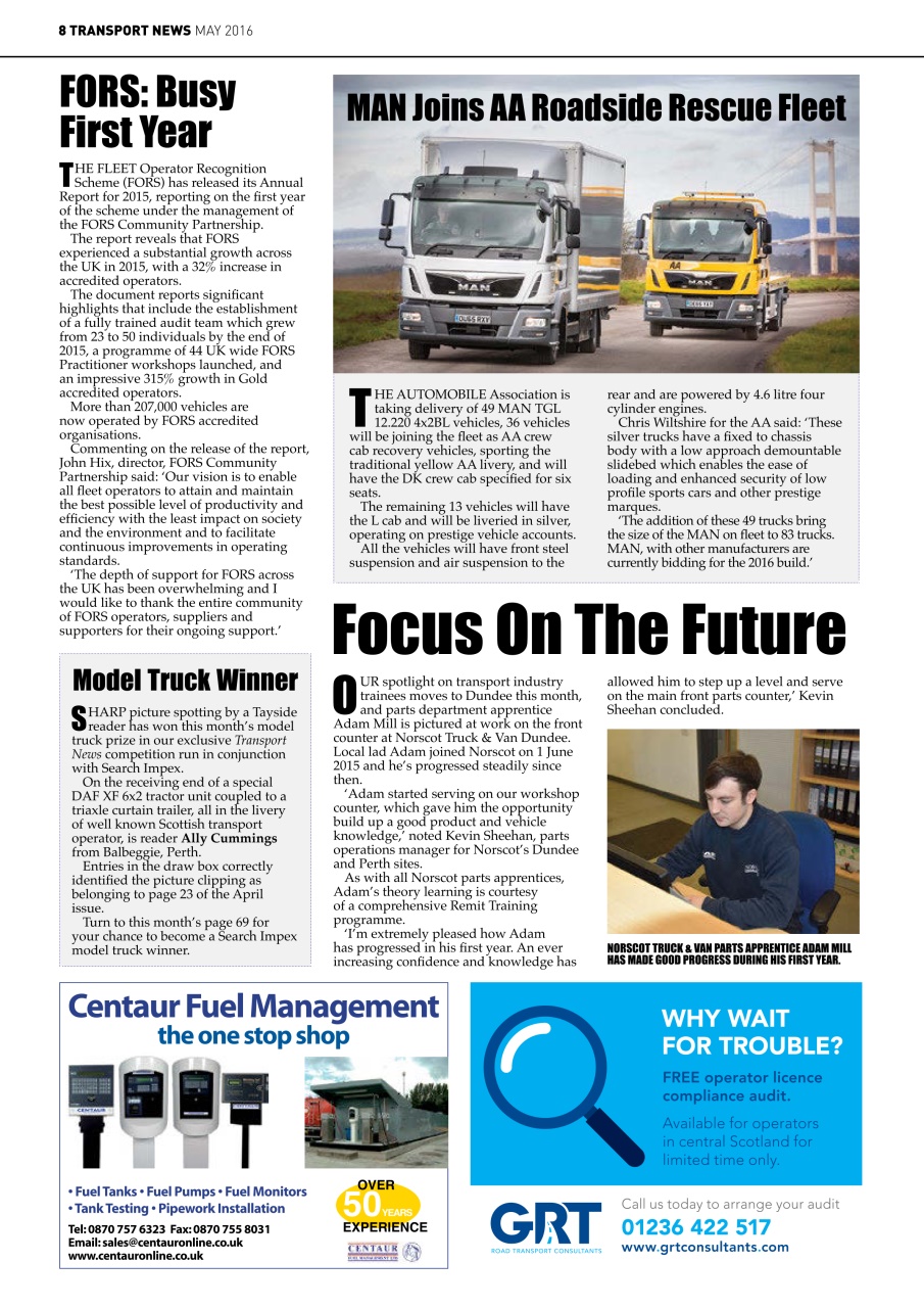 Transport News Preview Pages