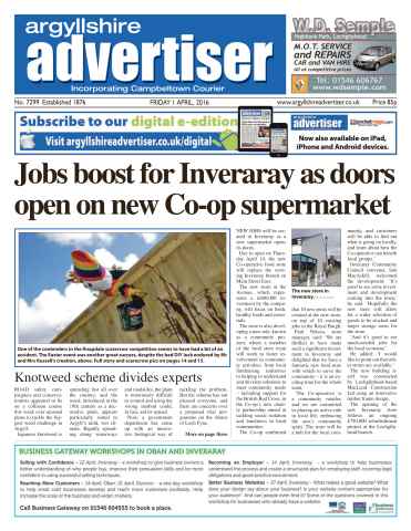 Argyllshire Advertiser issue 1st April 2016