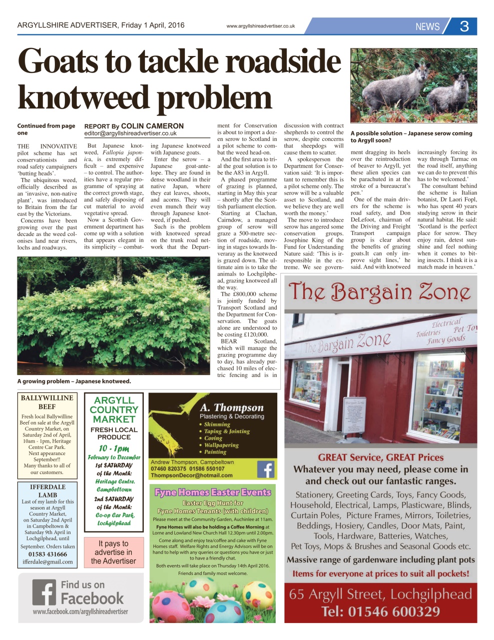 Argyllshire Advertiser Preview Pages