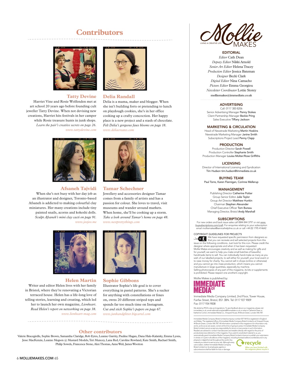 Mollie magazine Preview Pages