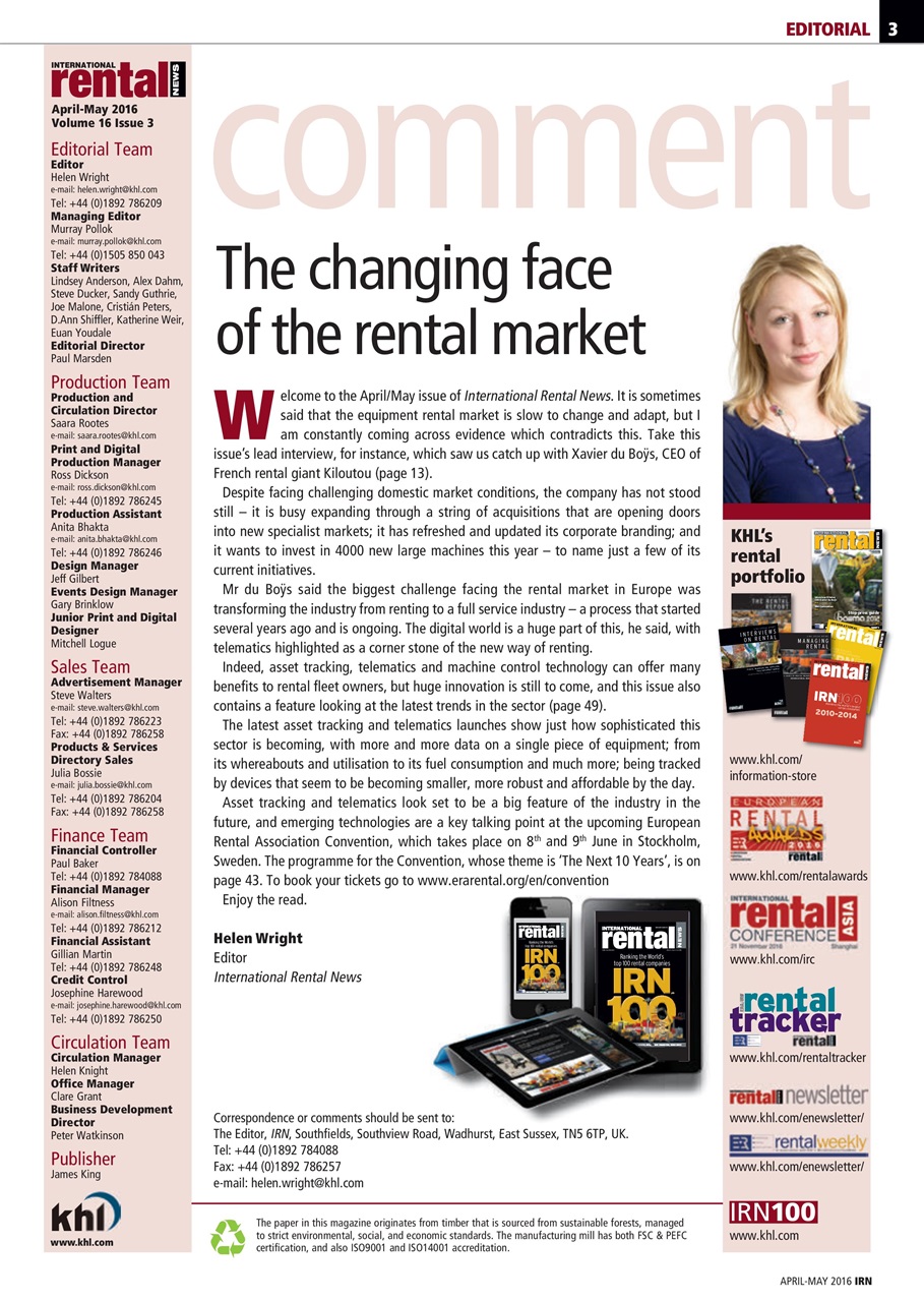 International Rental News Preview Pages