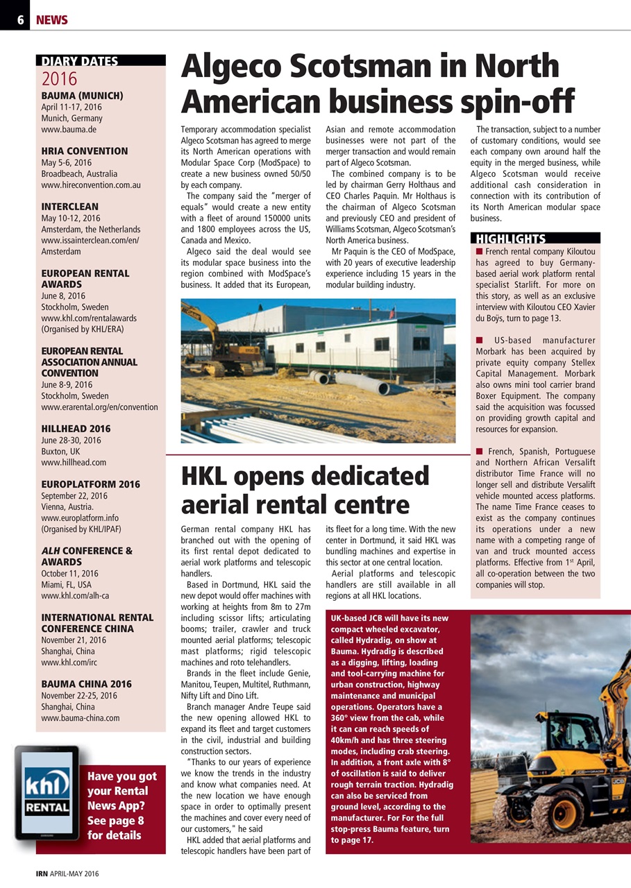 International Rental News Preview Pages