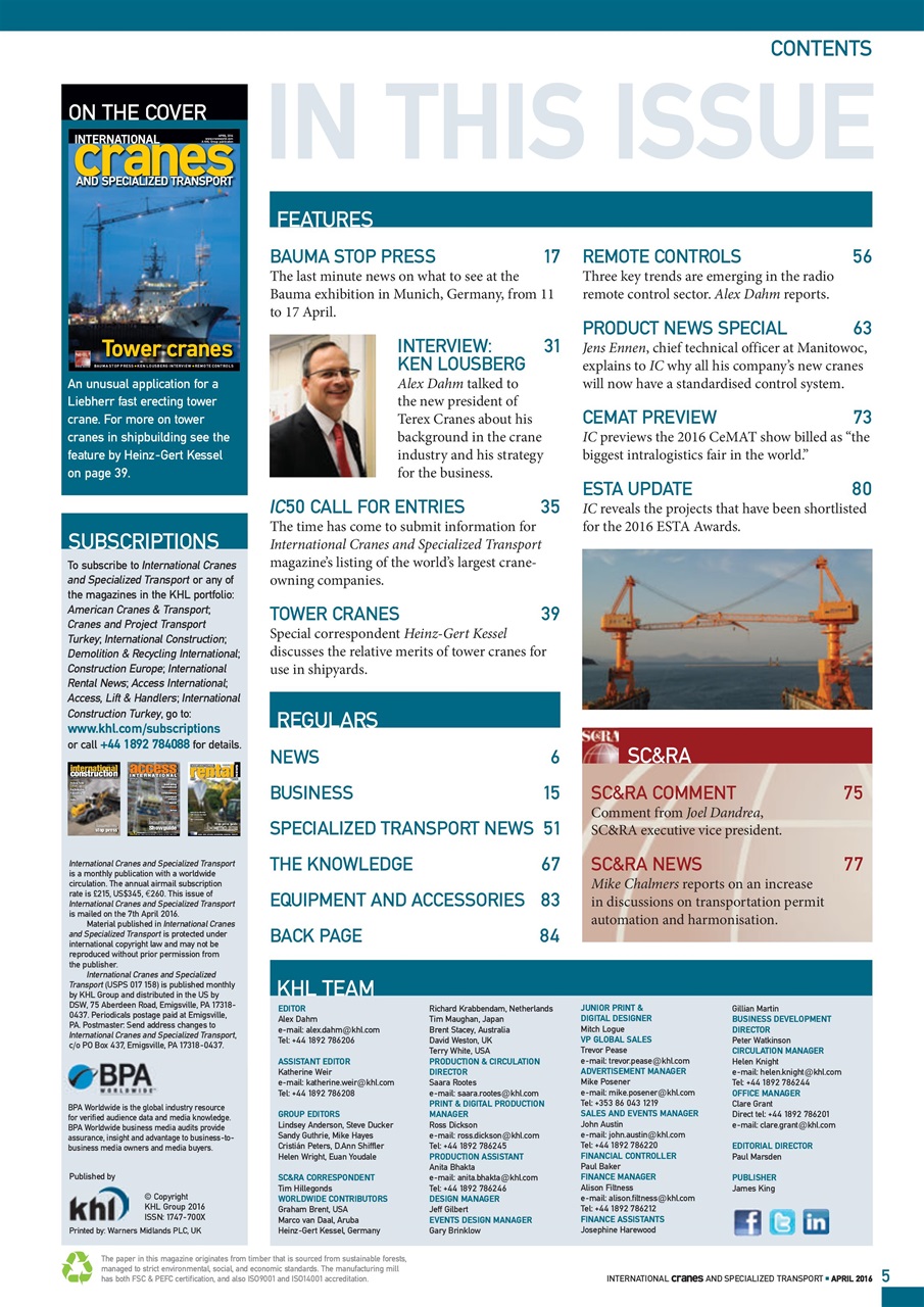 Int. Cranes and Specialized Transp Preview Pages