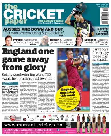 The Cricket Paper issue 1st April 2016