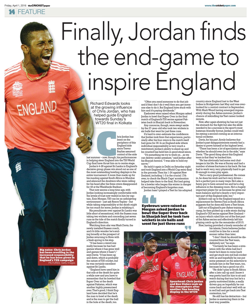 The Cricket Paper Preview Pages