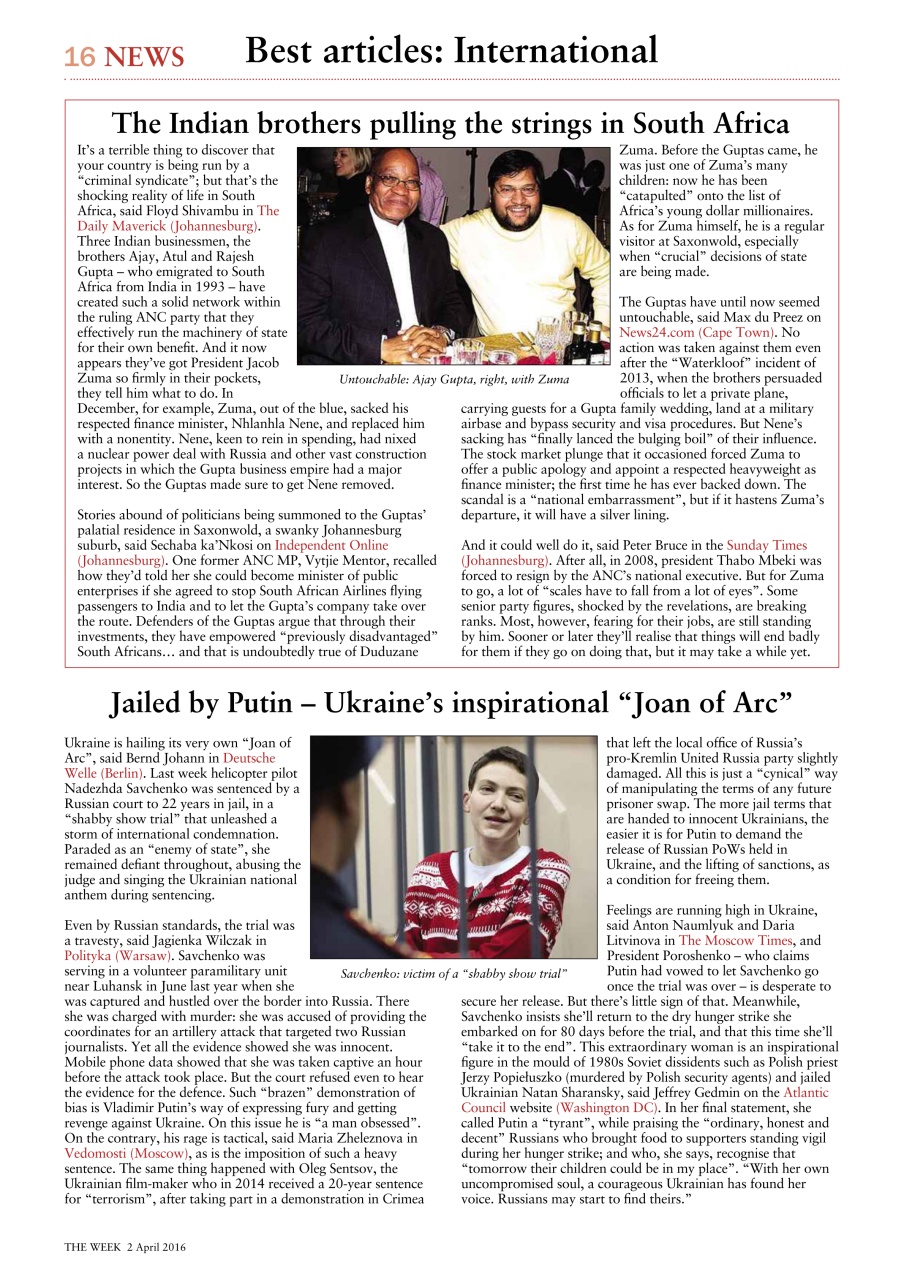 The Week Preview Pages