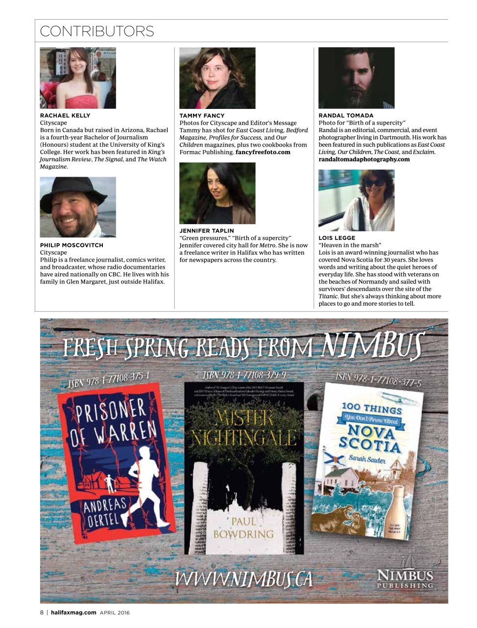 Halifax Magazine Preview Pages