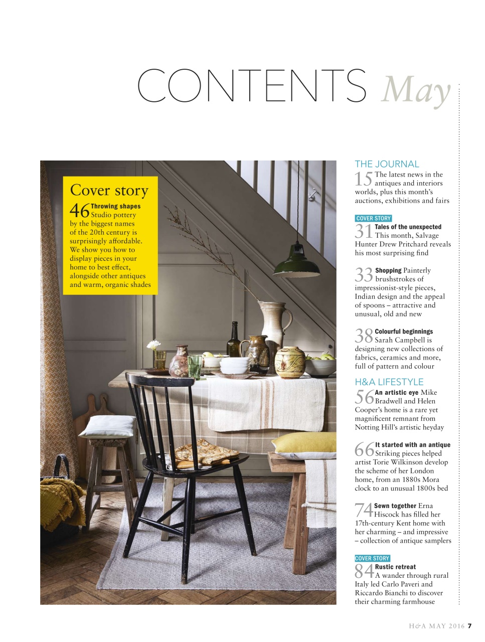 Homes & Antiques Magazine Preview Pages