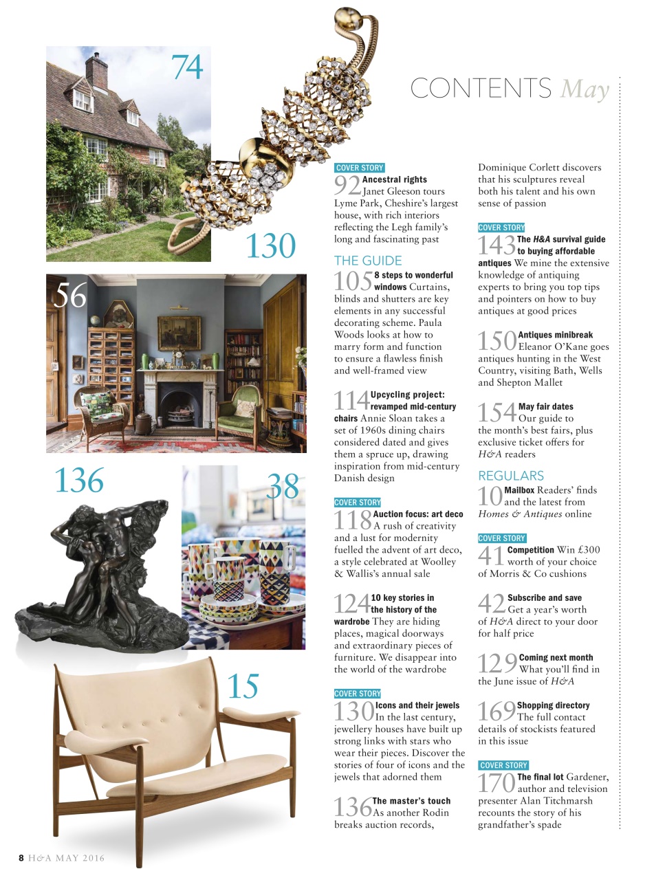 Homes & Antiques Magazine Preview Pages