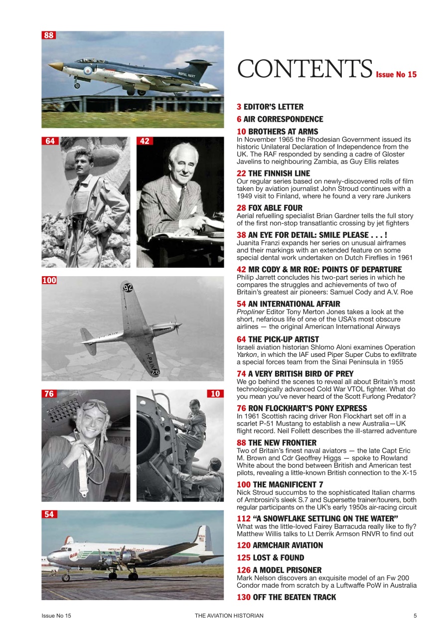 The Aviation Historian Magazine Preview Pages