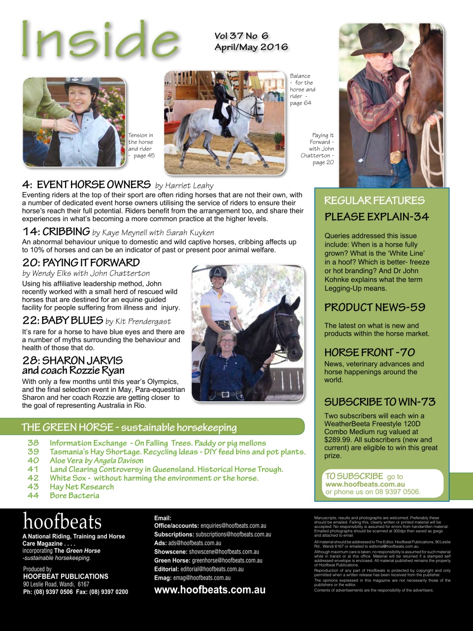 Hoofbeats Preview Pages