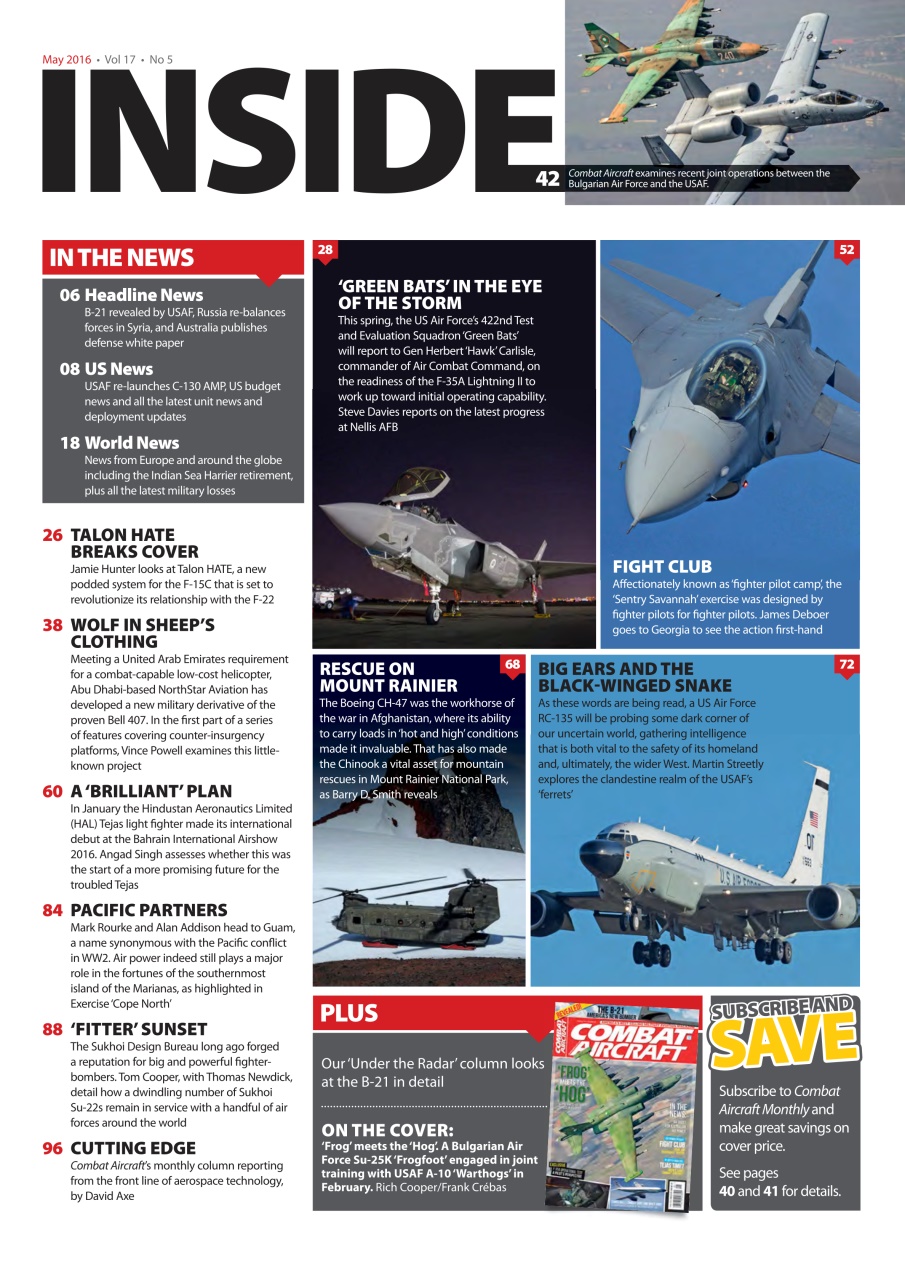 Combat Aircraft Journal Preview Pages