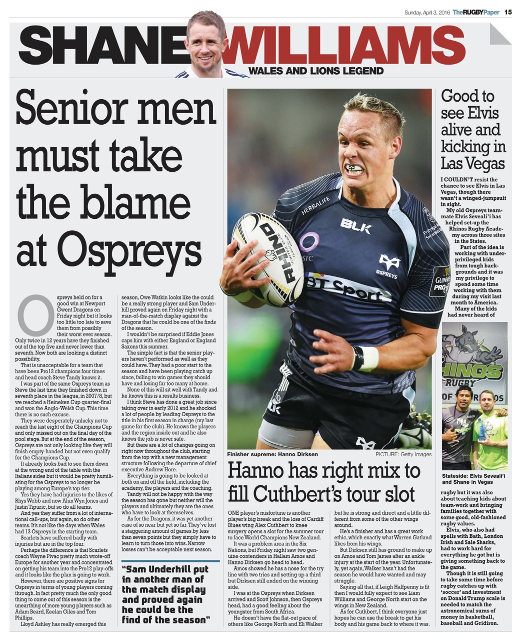 The Rugby Paper Preview Pages