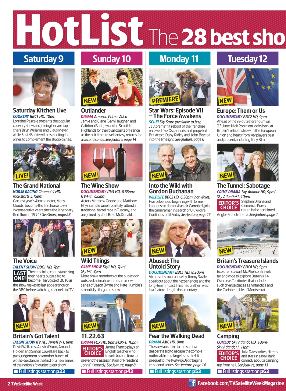TV & Satellite Week Preview Pages