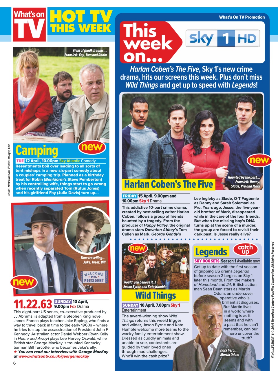 What's on TV Preview Pages