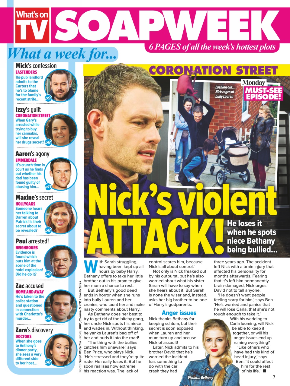 What's on TV Preview Pages