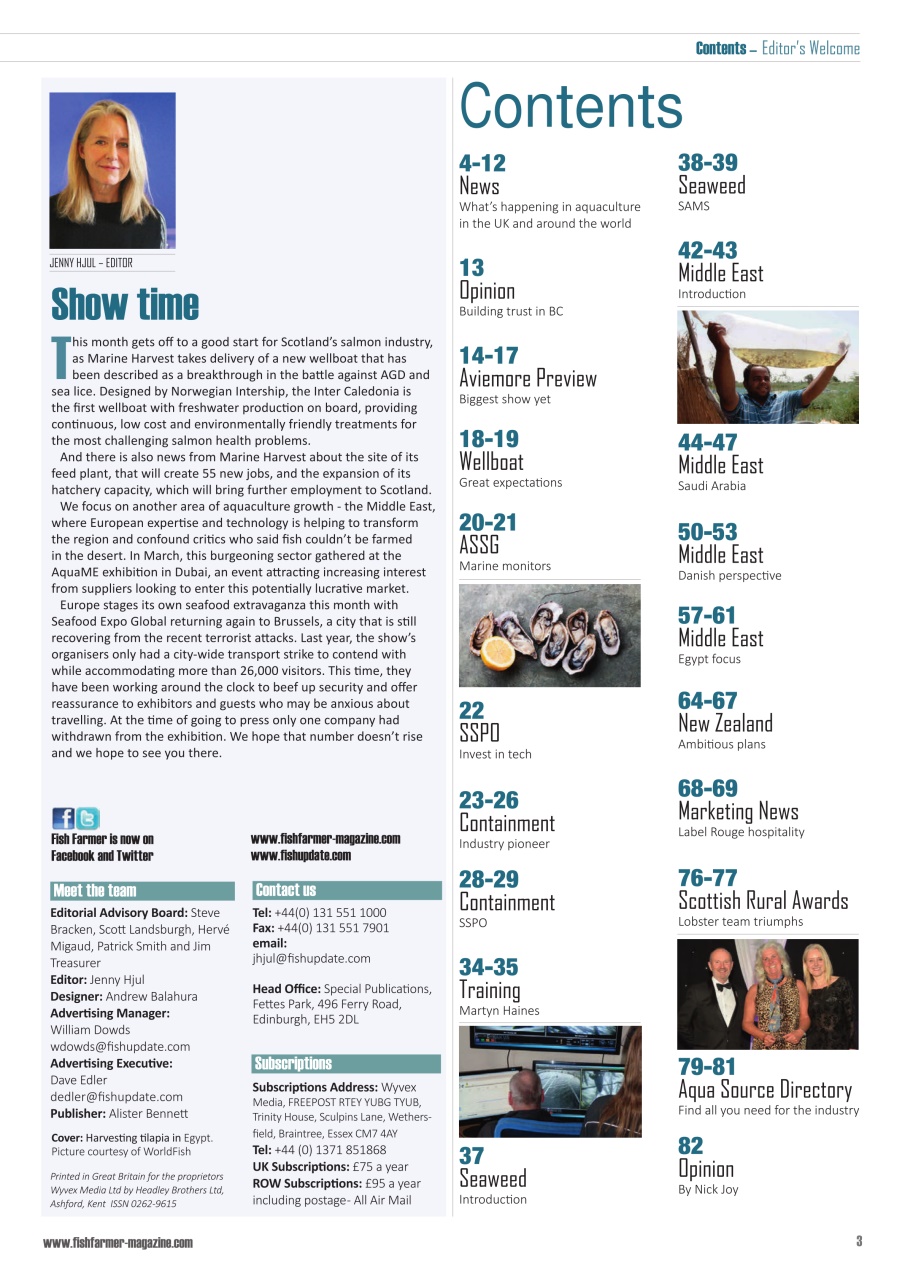 Fish Farmer Magazine Preview Pages