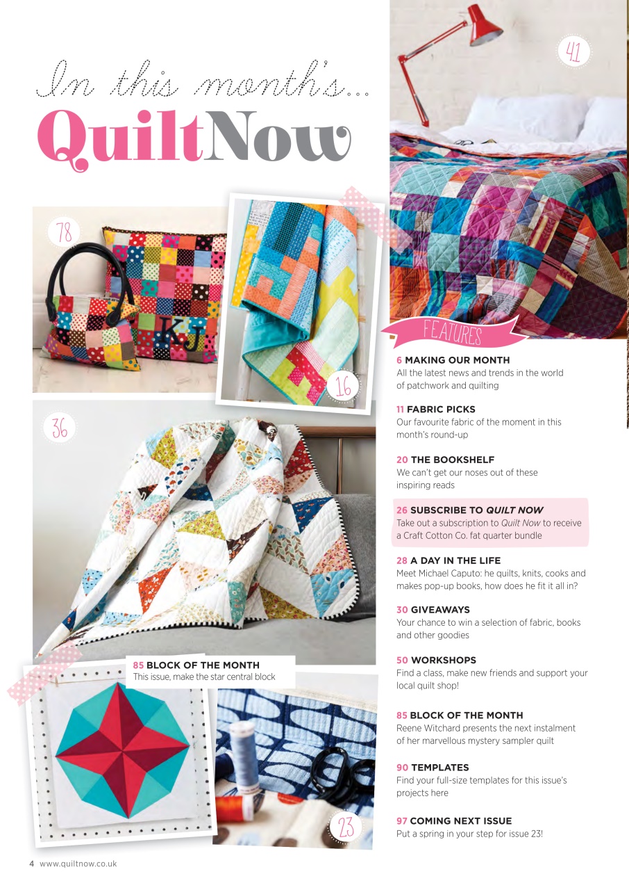 Quilt Now Preview Pages