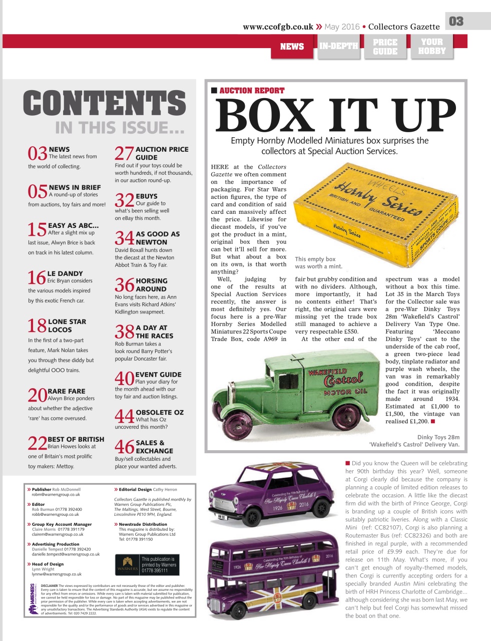 Collectors Gazette Preview Pages