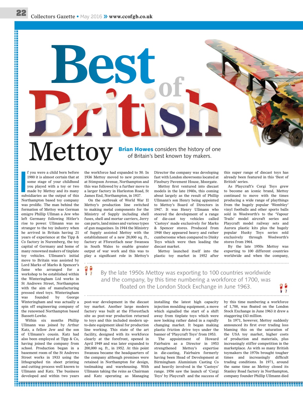 Collectors Gazette Preview Pages