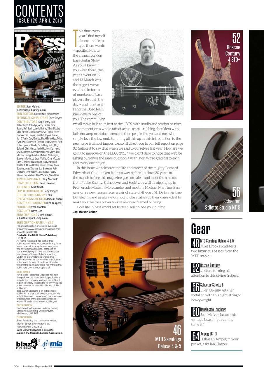Bass Player UK Preview Pages