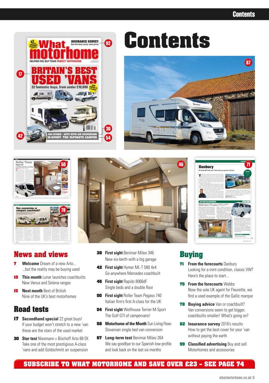 What Motorhome magazine Preview Pages