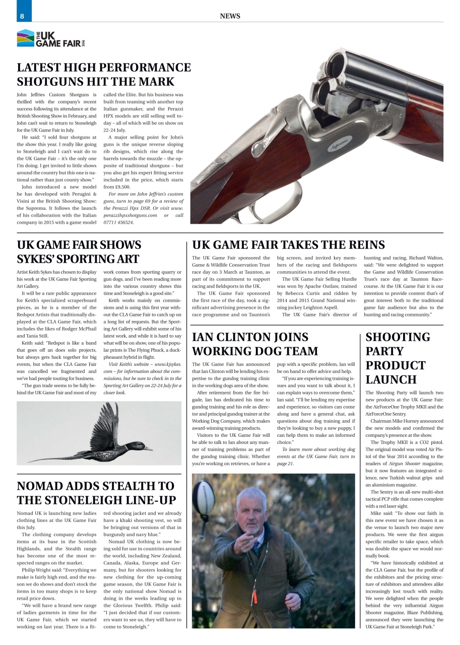 Clay Shooting Preview Pages