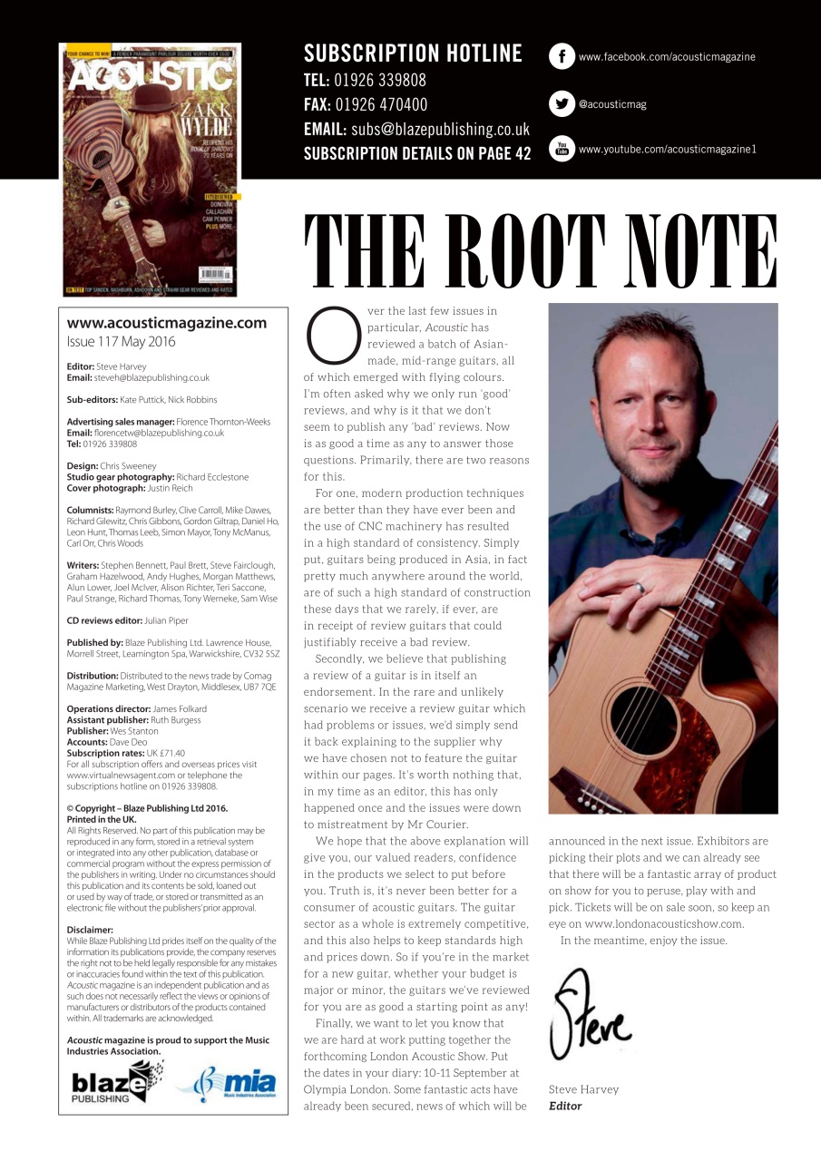 Acoustic Preview Pages