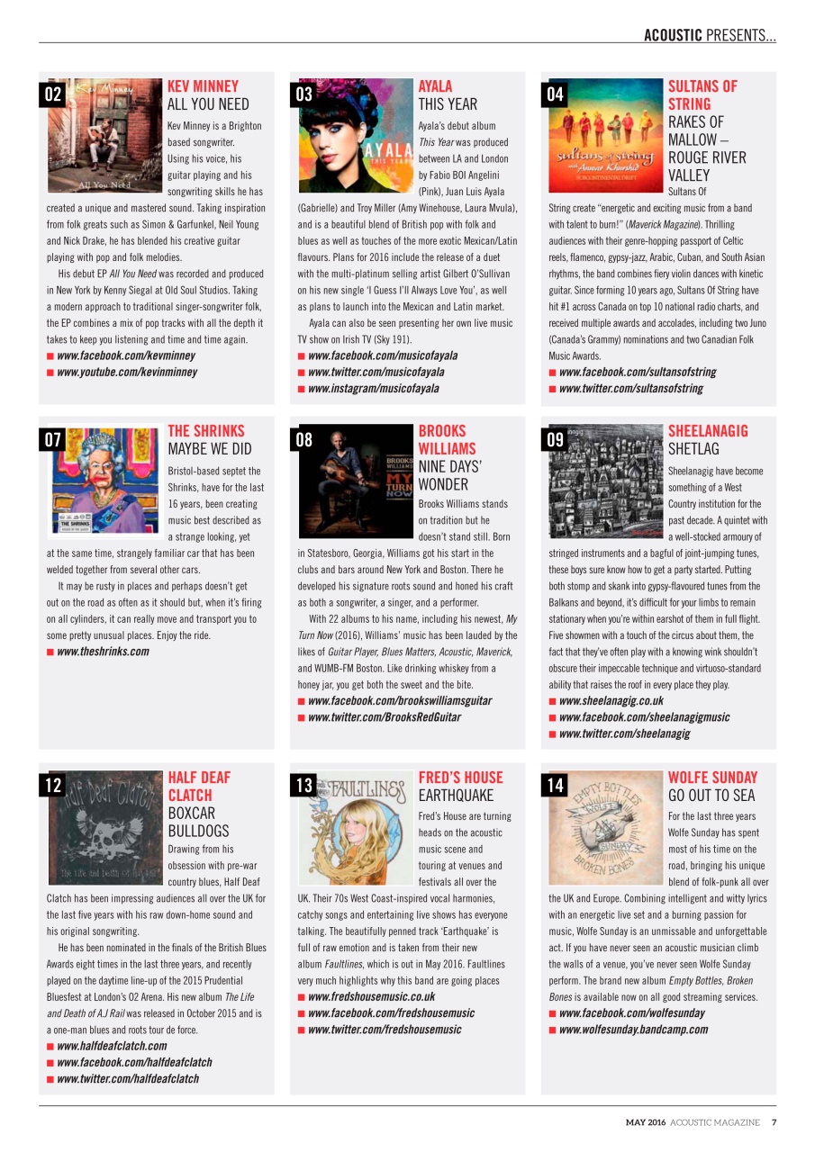 Acoustic Preview Pages