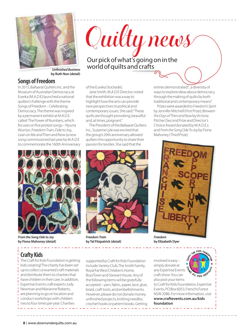 Down Under Quilts Preview Pages