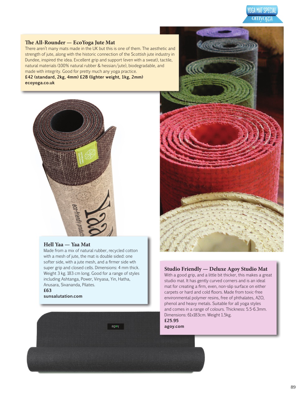 OM Yoga Magazine Preview Pages