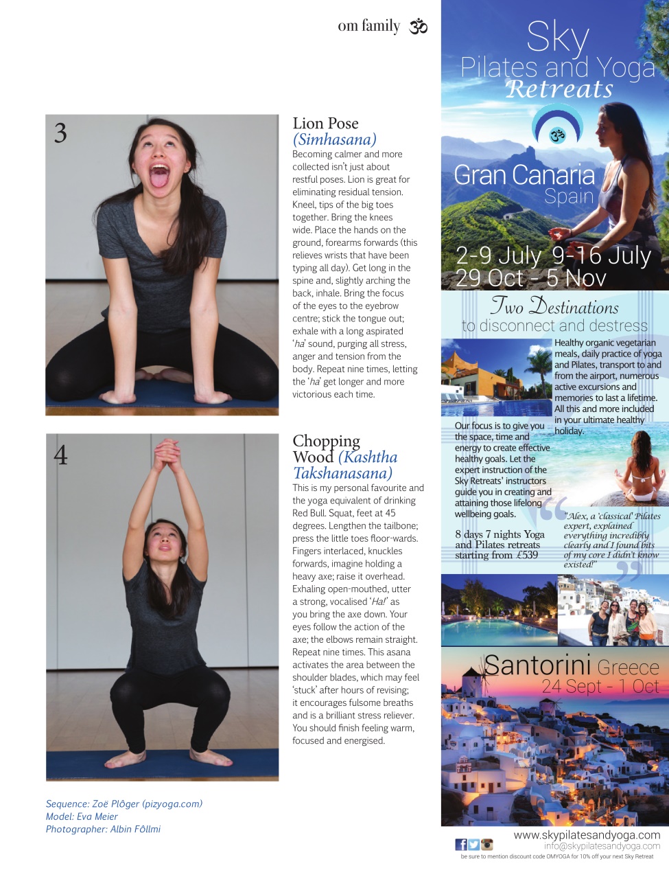 OM Yoga Magazine Preview Pages