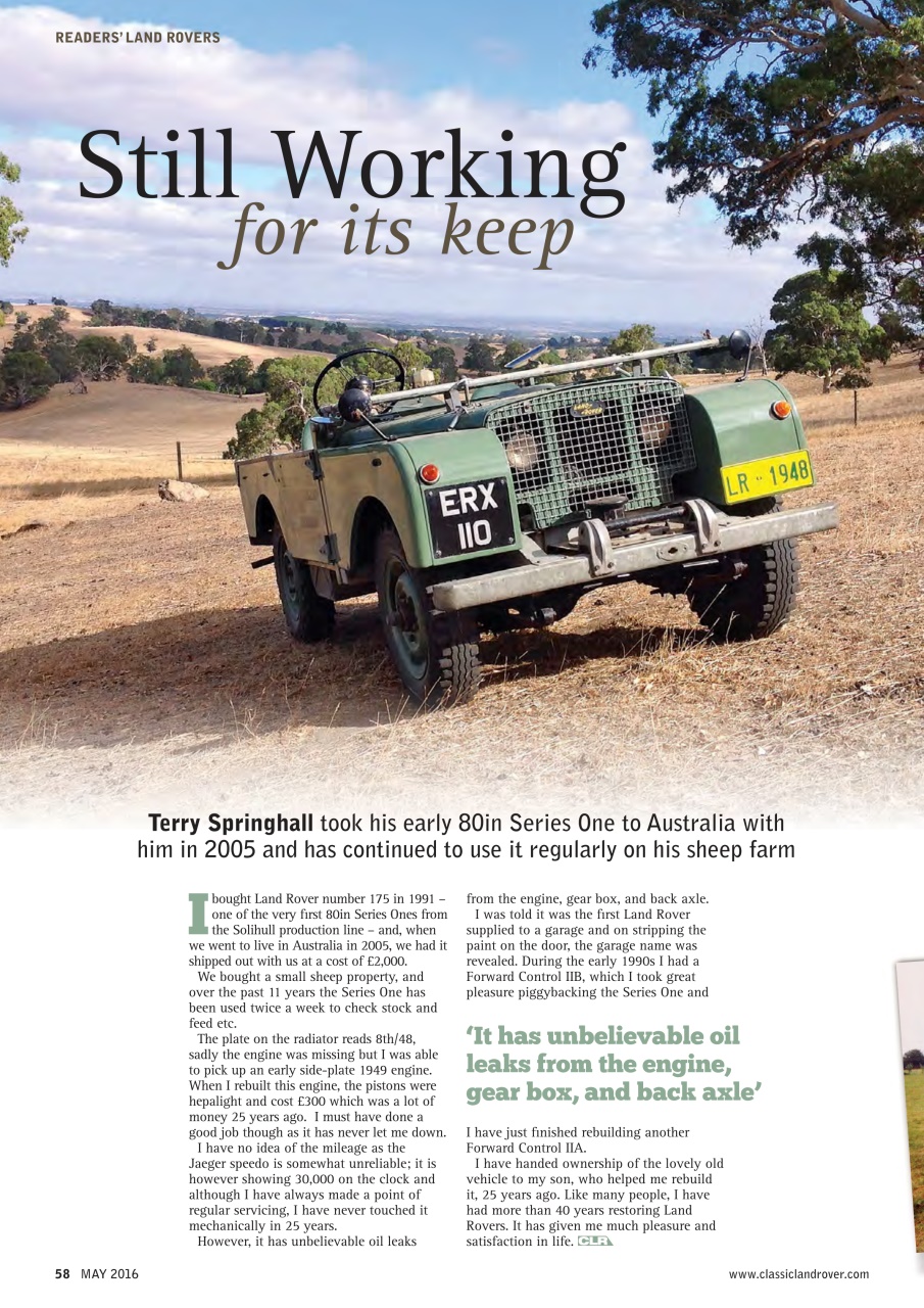 Classic Land Rover Magazine Preview Pages