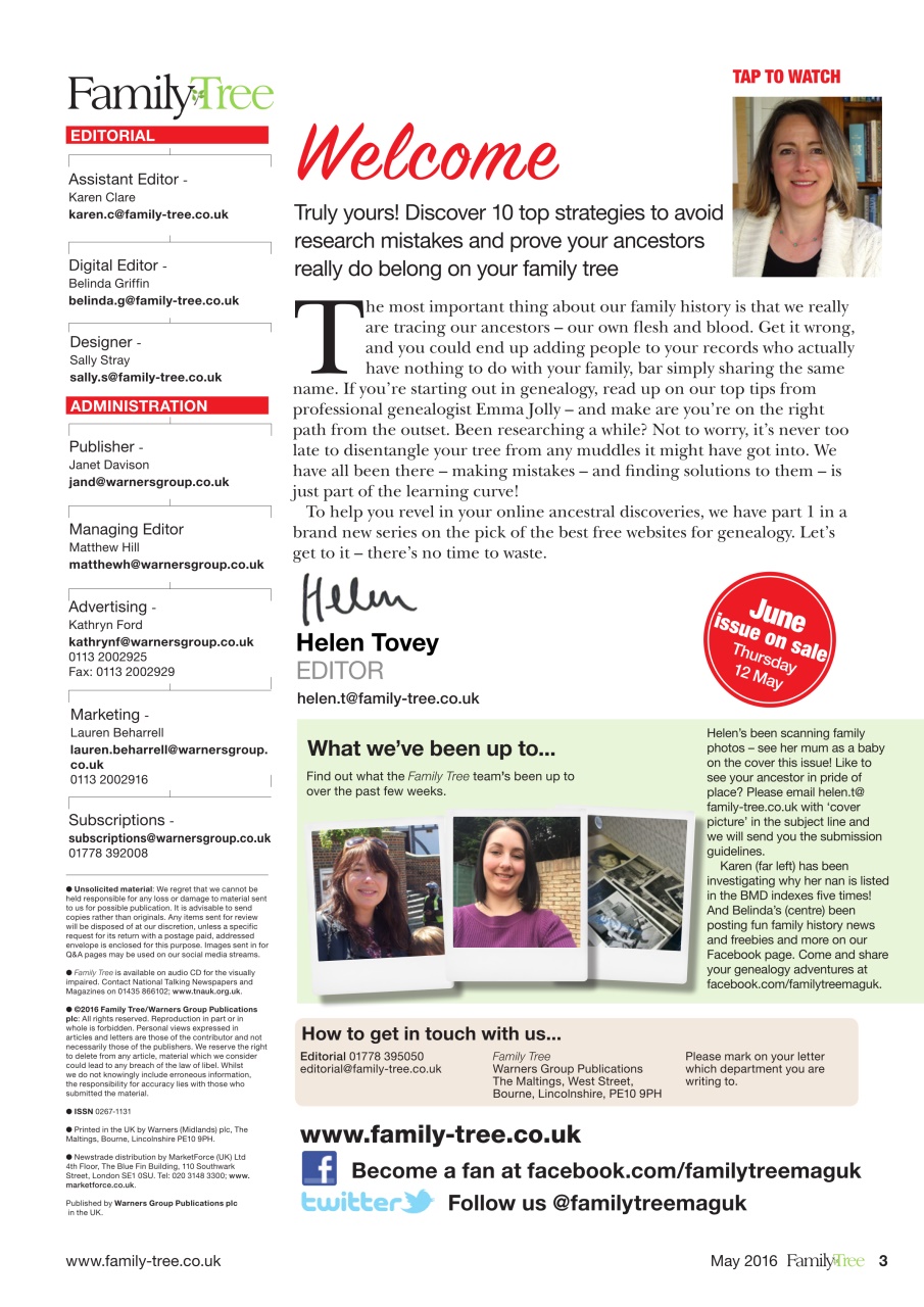 Family Tree Preview Pages