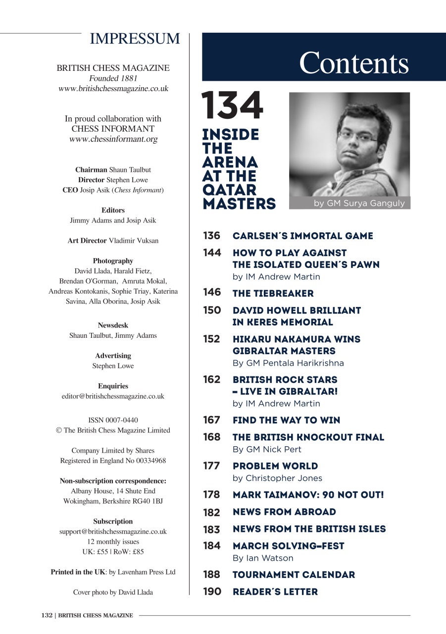 British Chess Magazine Preview Pages