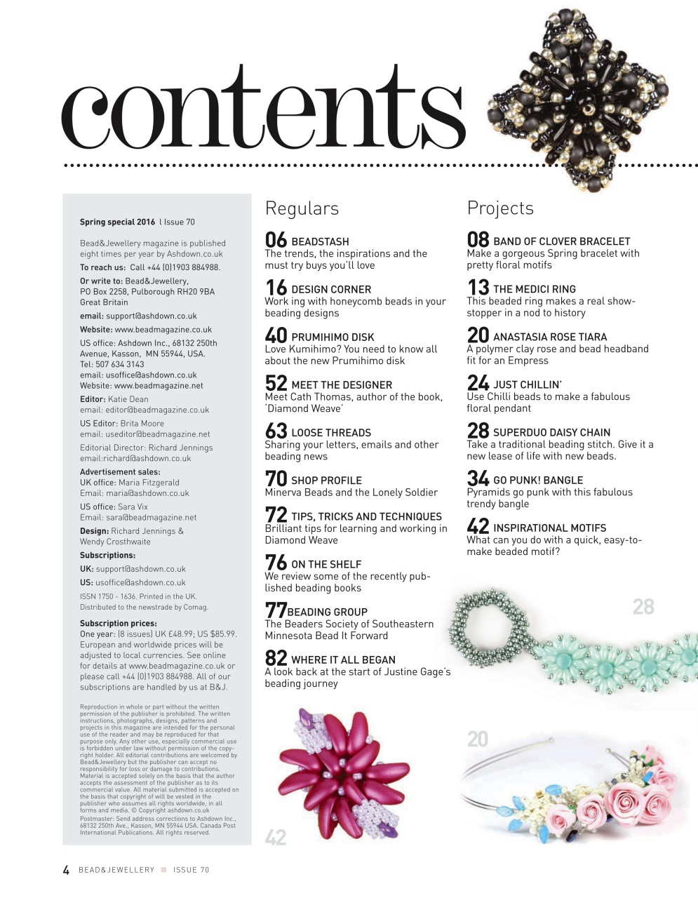 Bead & Jewellery Magazine Preview Pages