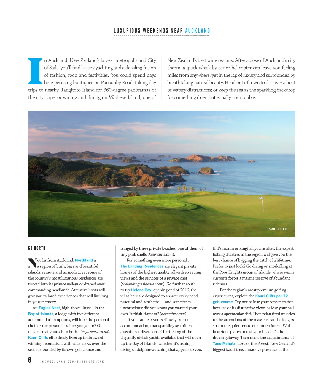 Luxury Travel Preview Pages