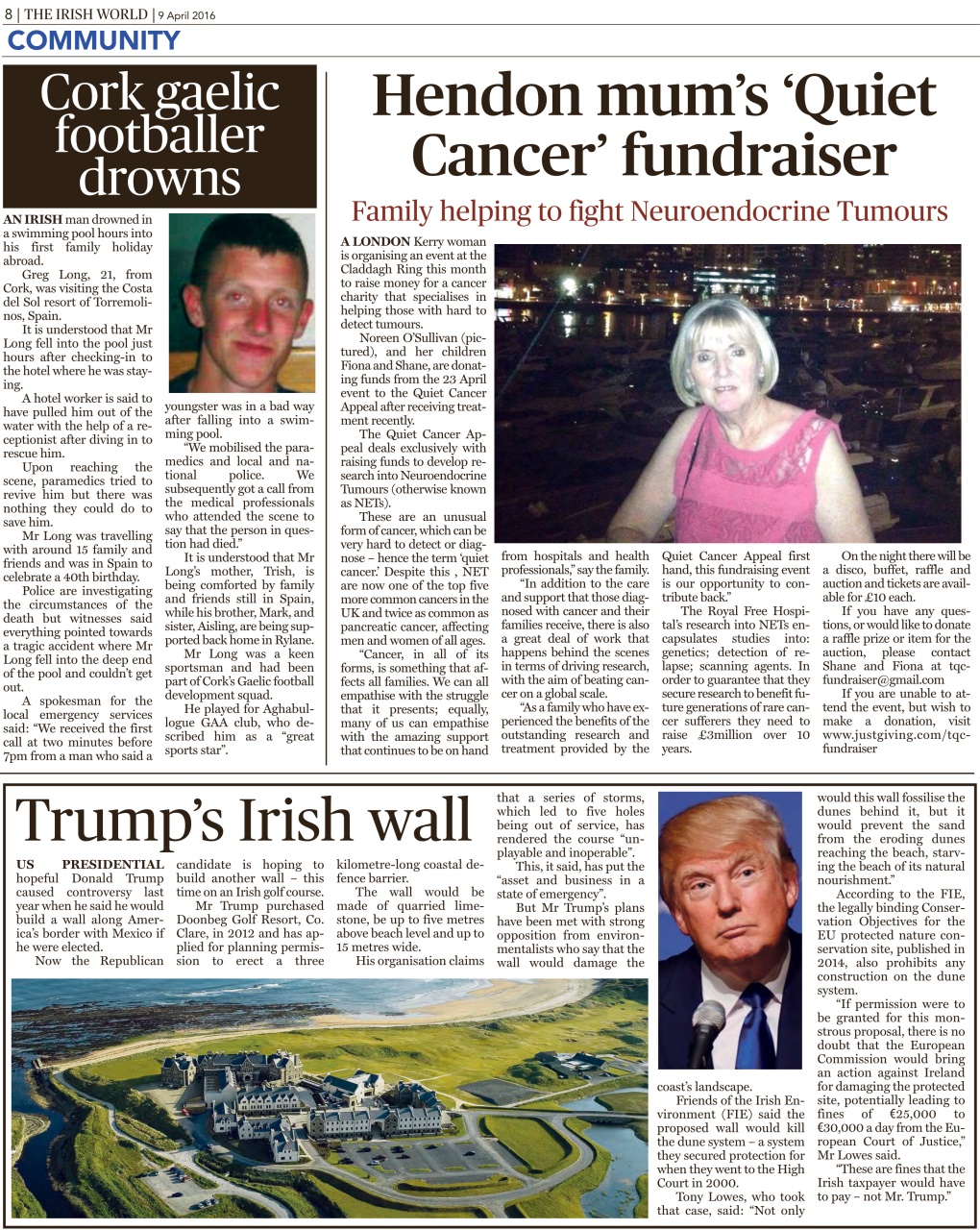 Irish World Preview Pages