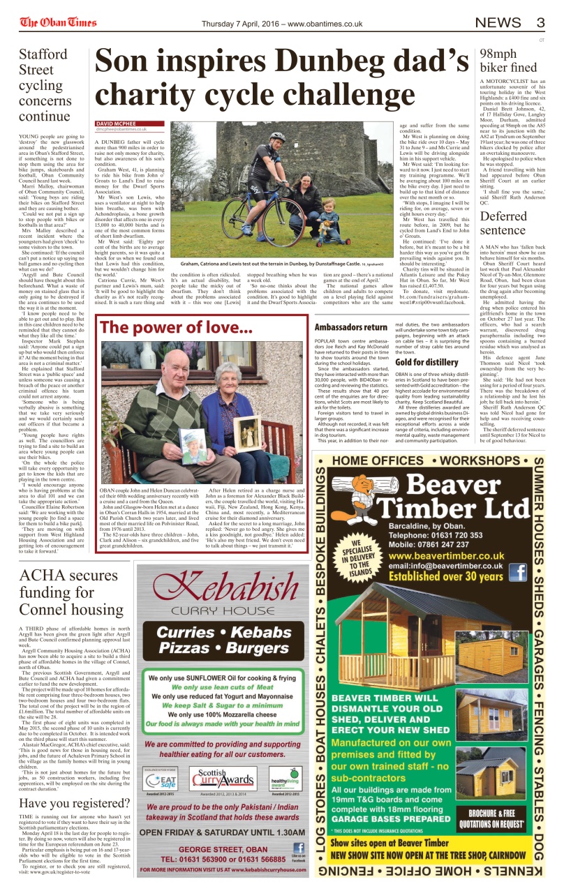 The Oban Times & Lochaber Times Preview Pages
