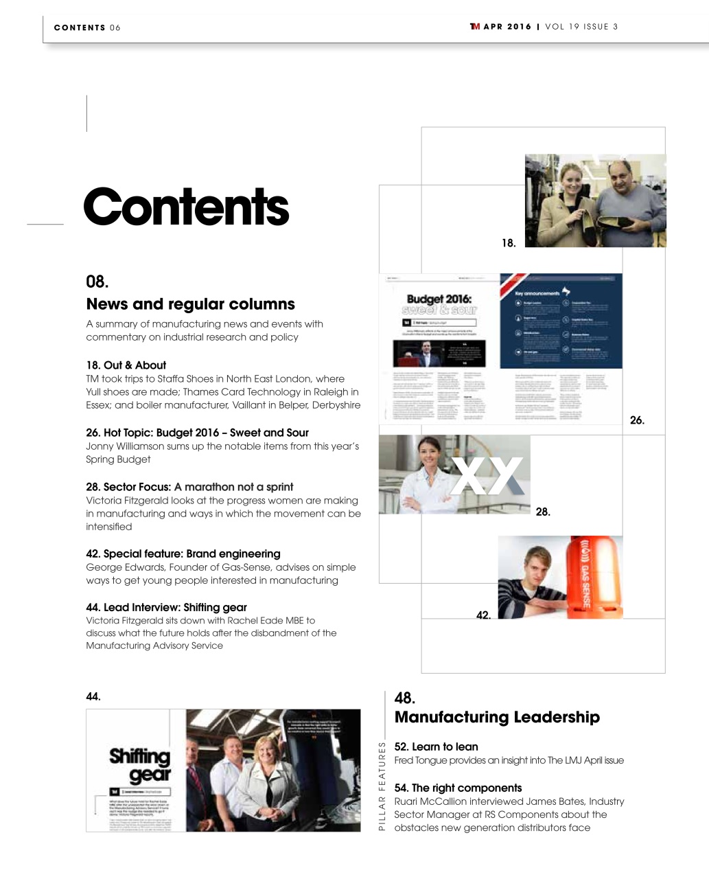 The Manufacturer Preview Pages