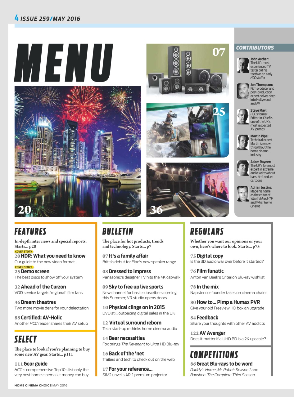 Home Cinema Choice Preview Pages