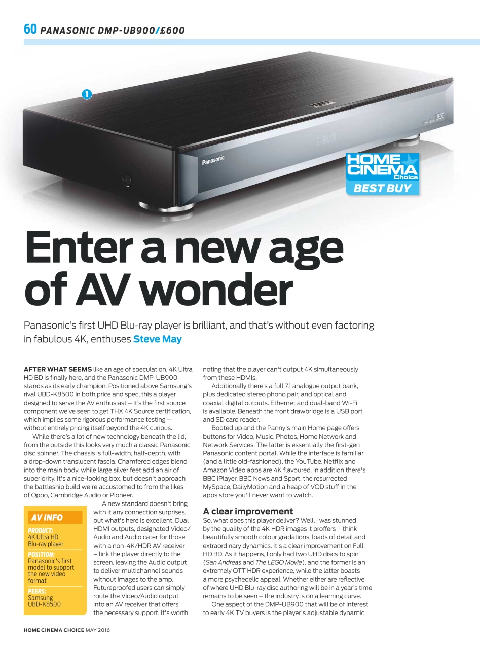 Home Cinema Choice Preview Pages