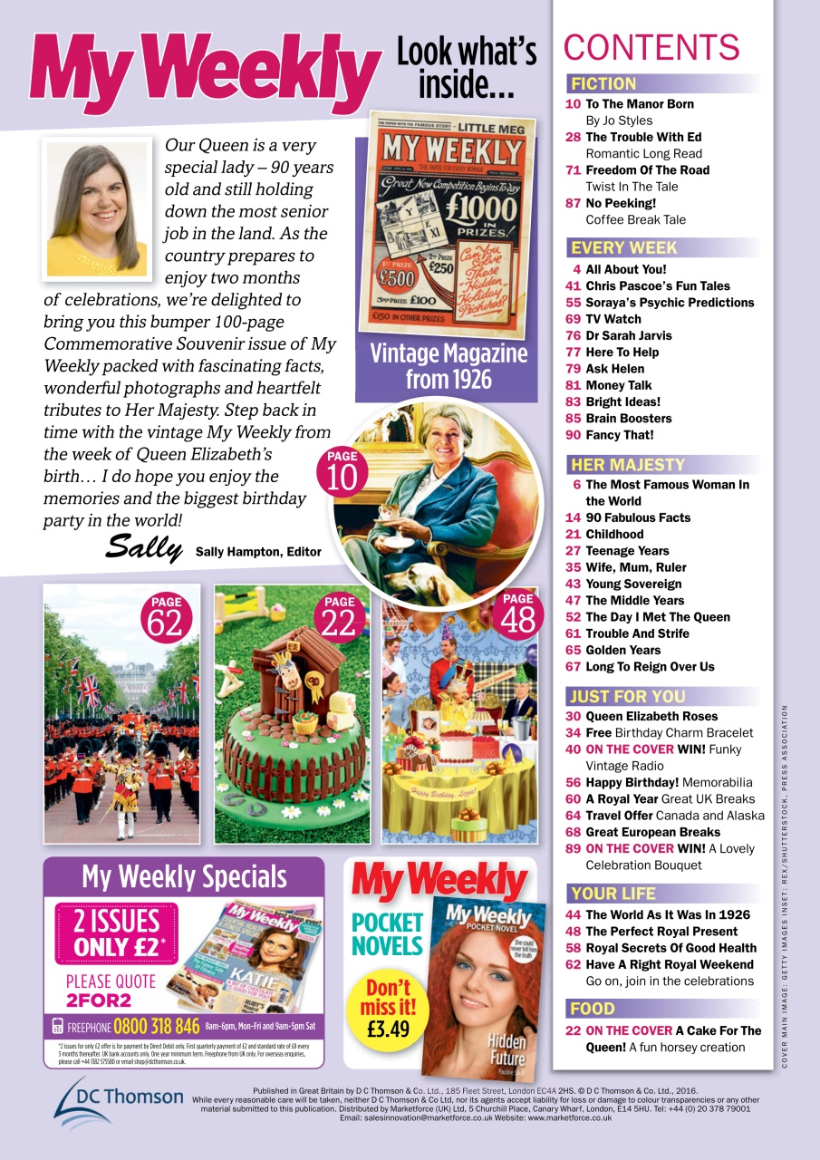 My Weekly Preview Pages