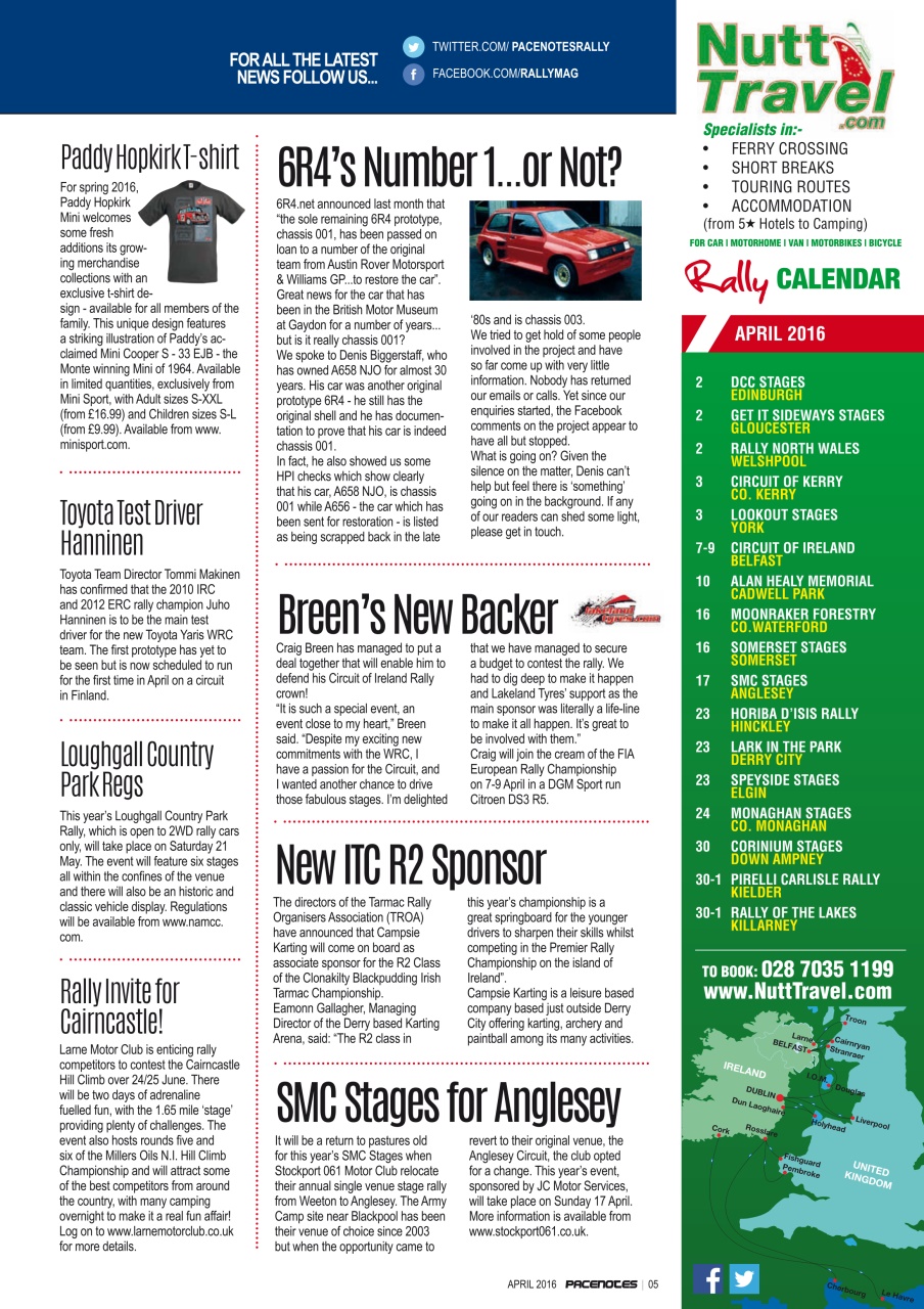 Pacenotes Rally magazine Preview Pages