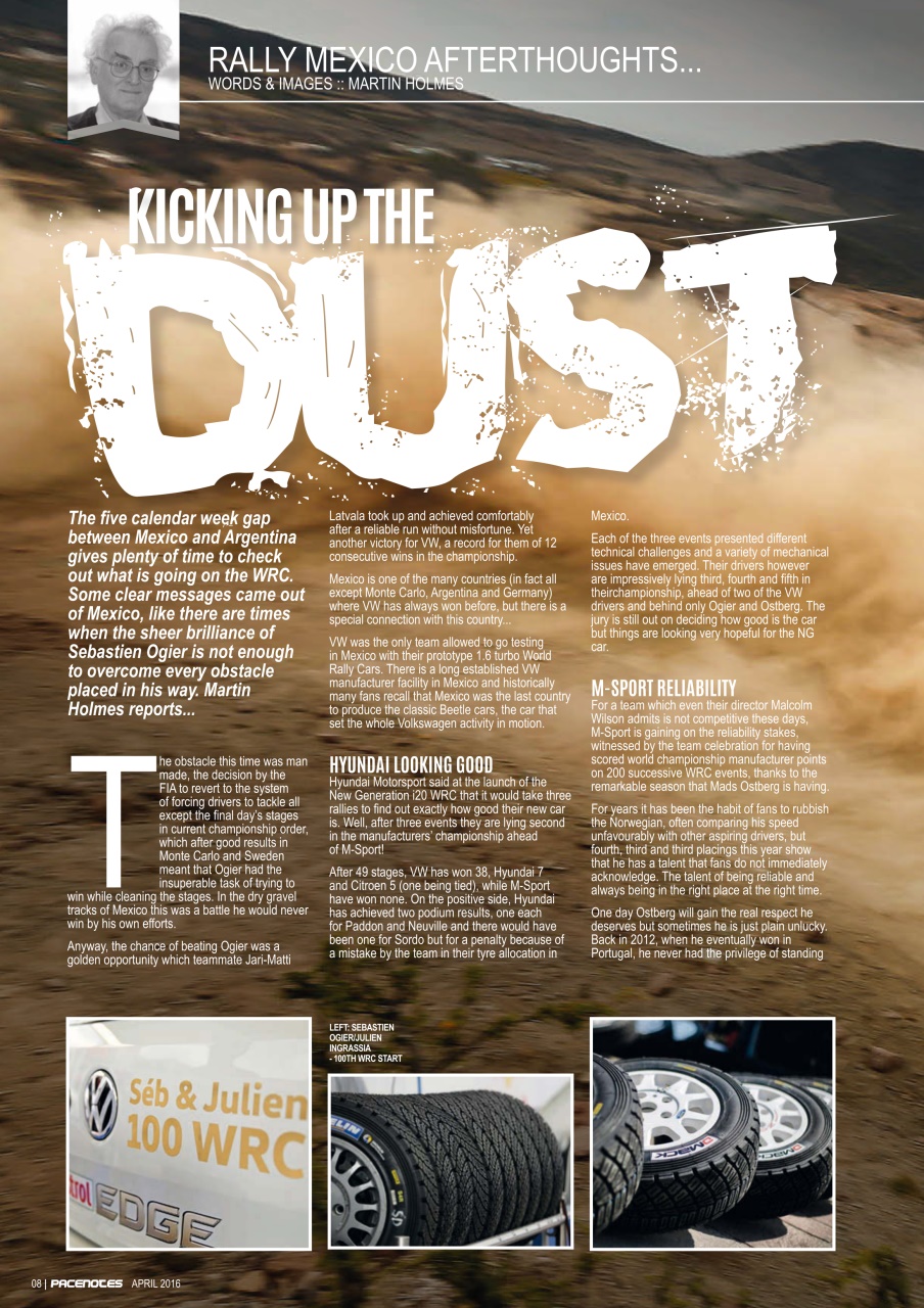 Pacenotes Rally magazine Preview Pages