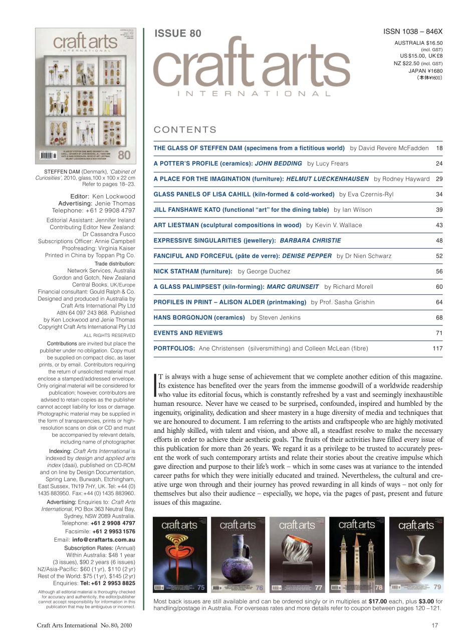 Craft Arts International Preview Pages