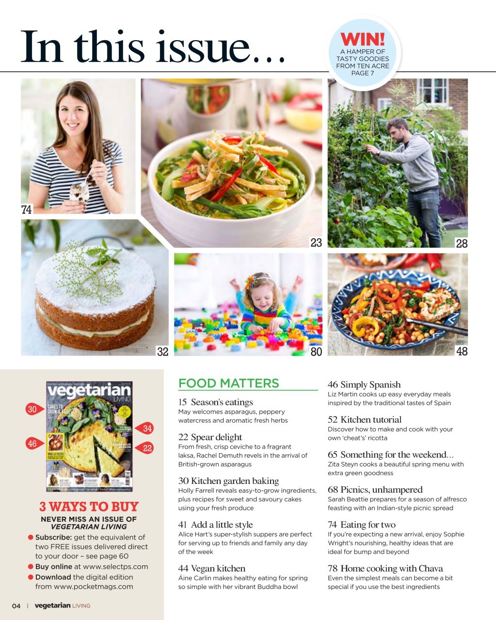 Vegetarian Living Preview Pages