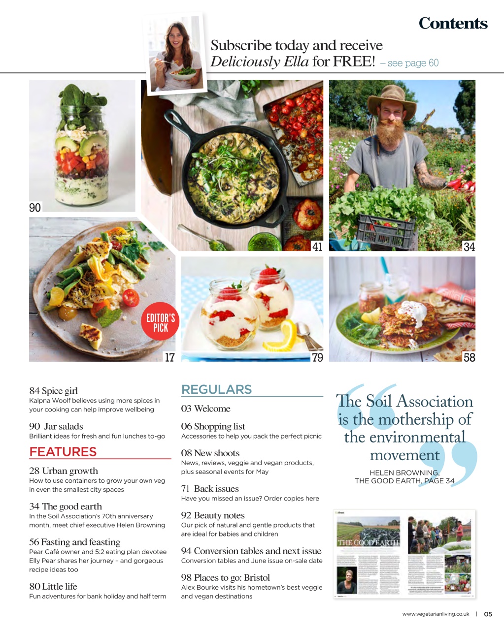 Vegetarian Living Preview Pages