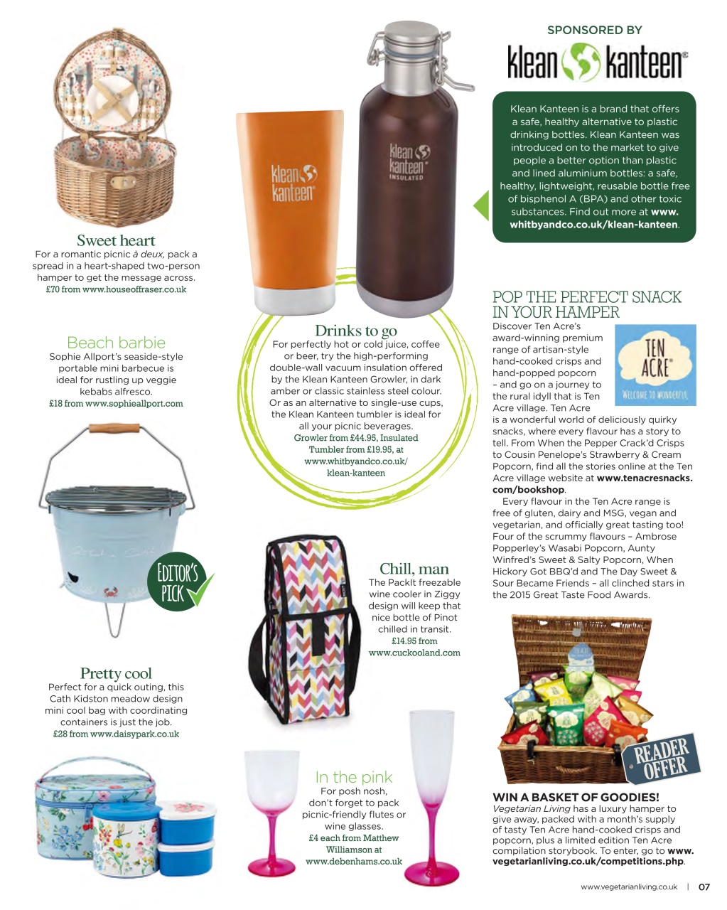 Vegetarian Living Preview Pages