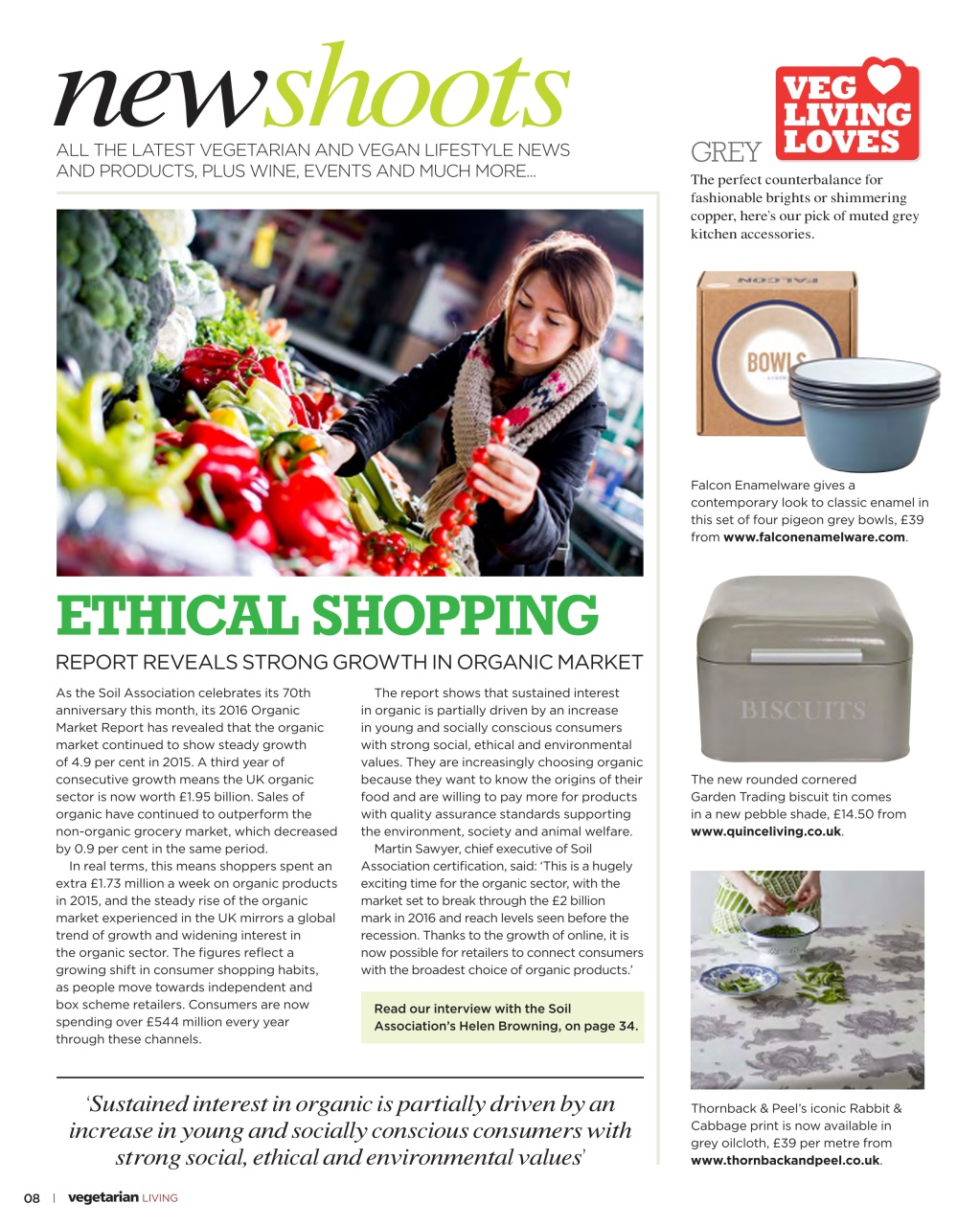 Vegetarian Living Preview Pages